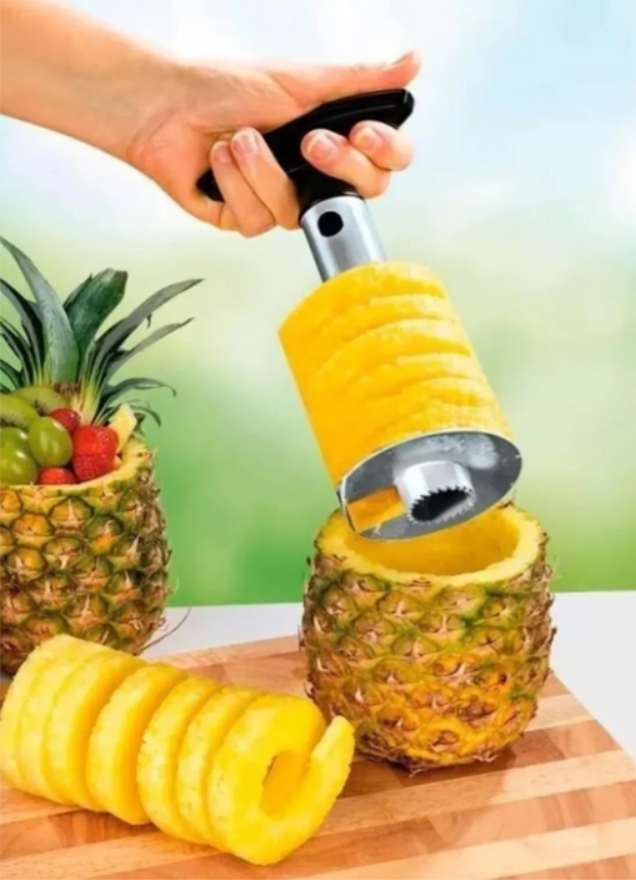 Pelador Cortador de Piña Profesional Acero Inoxidable Mango Ergonomico