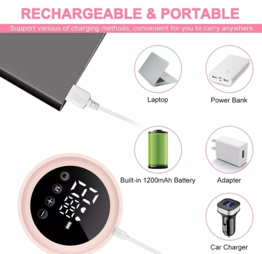 Extractor Eléctrico Doble Leche Materna Para Bebe Recargable