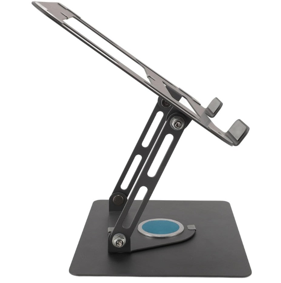 Soporte Laptop Ajustable Metal Base Antideslizante Tablet Gris Oscuro