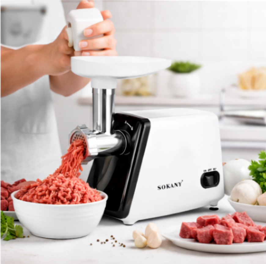 "Molino De Carne Eléctrico 2500w Alta Potencia Acero Inoxidab 110-240 "