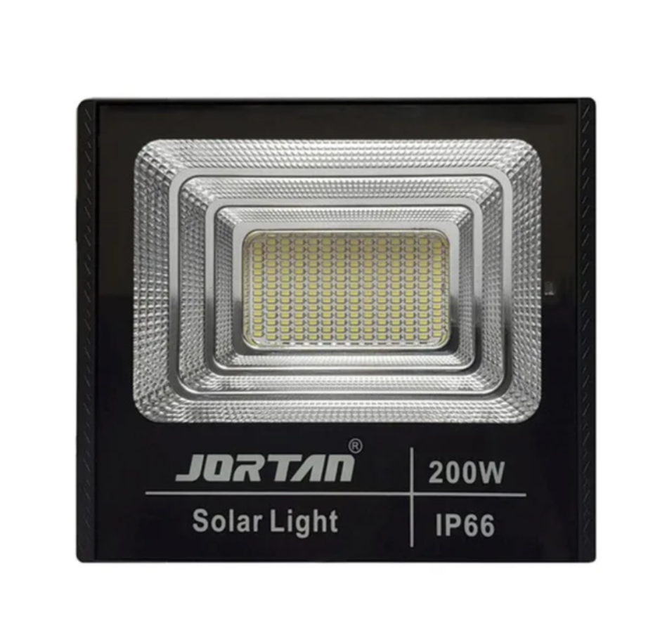 Reflector Solar Led Jortan 200w Ip66 Exterior Con Panel