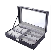 Organizador Relojes Gafas Joyero Estuche Caja 6+3 Espacios