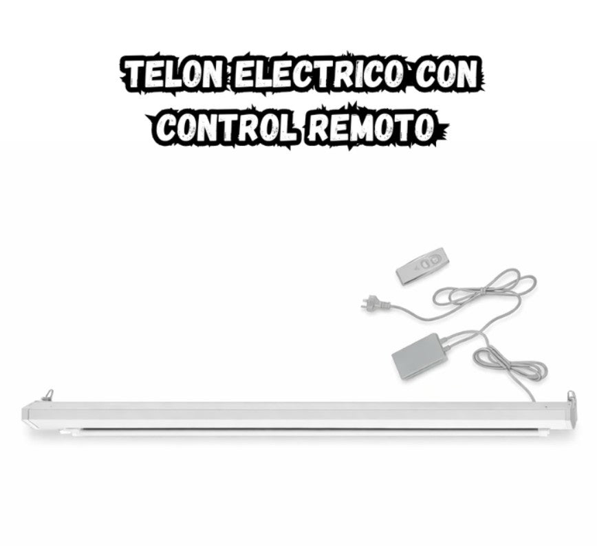 Telón Proyector Eléctrico 84 Pulgadas HD Cine Casa Oficina