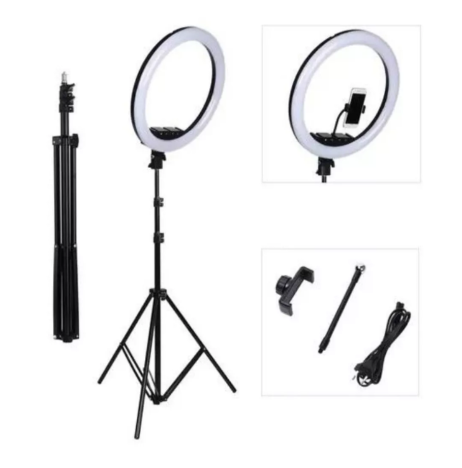 Aro Luz Led Para Fotografia Y Video 33cm Con Tripode 2.20 Mt