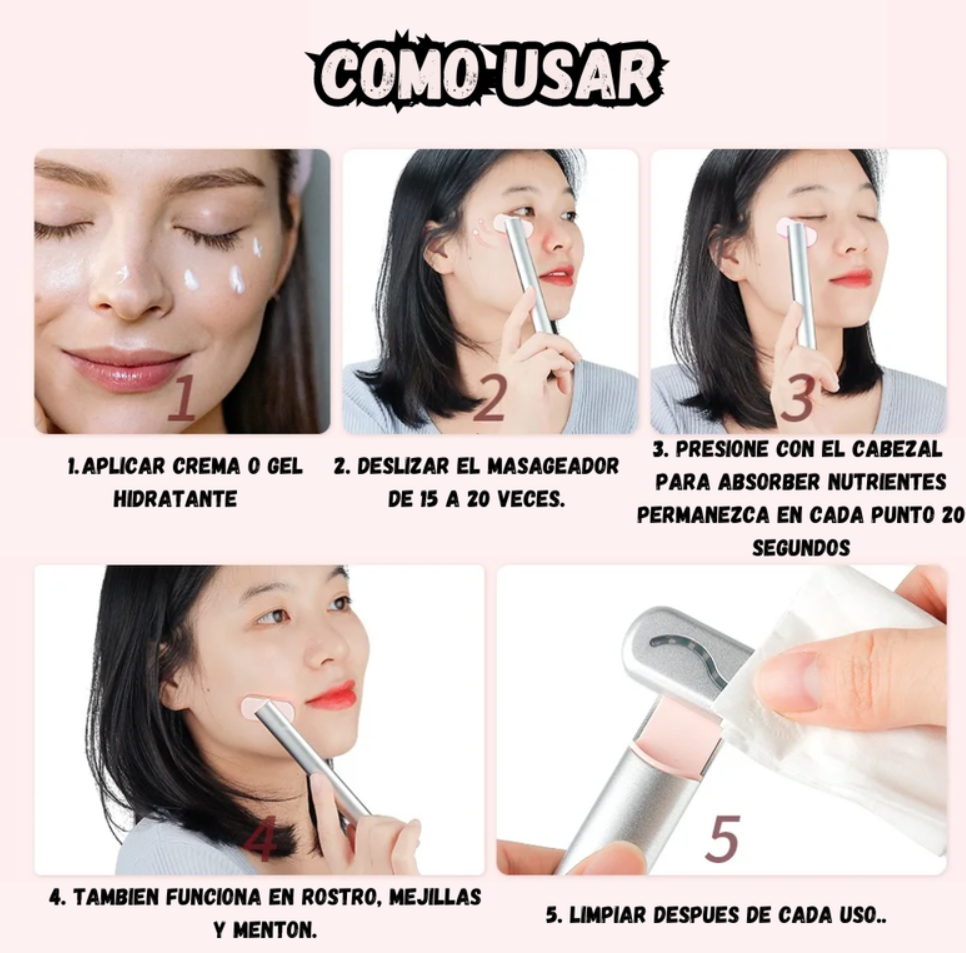 Masajeador De Ojos 4 En 1 Ems Terapia De Rejuvenecimiento