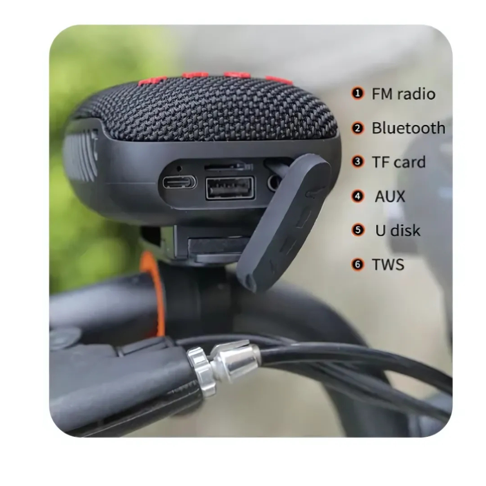 Parlante Altavoz Bluetooth Portátil Bicicleta Impermeable