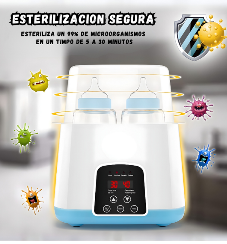 Calentador Esterilizador Multifuncional Para Biberones y Chupos