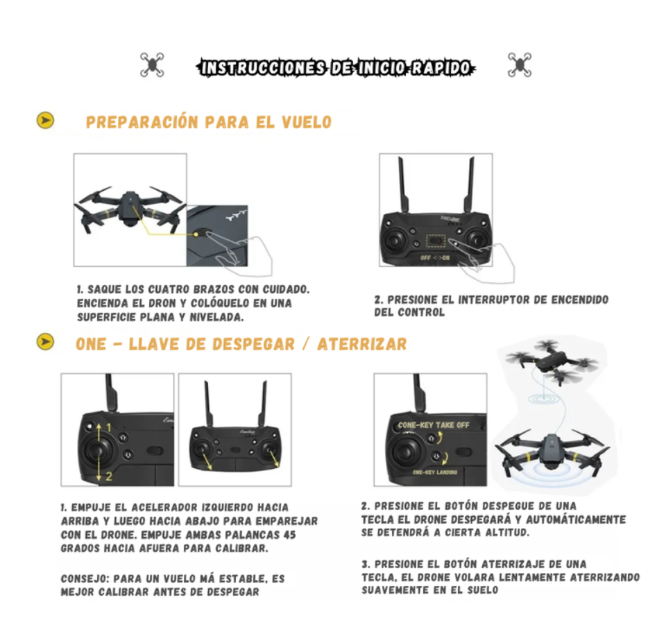 Drone 998 W Plegable Camara HD 720p Wifi Control Remoto
