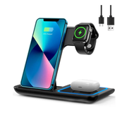 Cargador Inalambrico Para Iphone Apple Watch Y Airpods