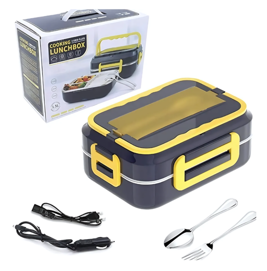 Lonchera Eléctrica Para Carro Y Oficina Porta Comida 110V 12v