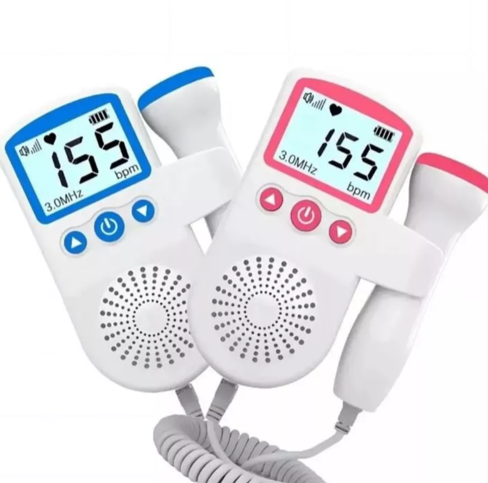 Pulsómetro Doppler Para Bebés Y Embarazadas Color Azul- Rosa