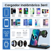Cargador Inalambrico Para Iphone Apple Watch Y Airpods