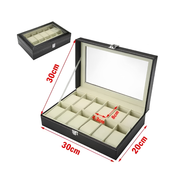 Caja Organizadora Estuche De Relojes Relojera Lujo X12