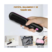 Mini Cepillo Alisador Inalambrico Portatil Recargable