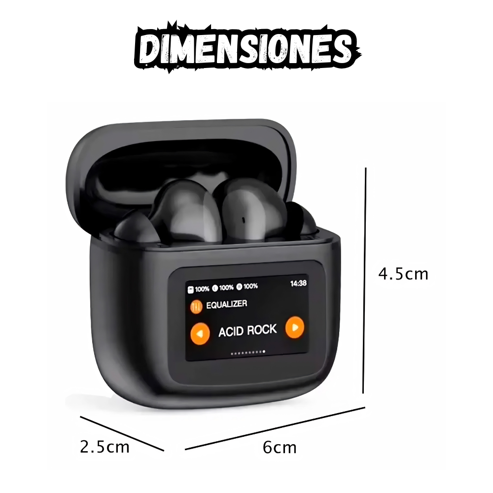 Audifonos Bluetooth Inalambricos Pantalla Tactil T30 Pro