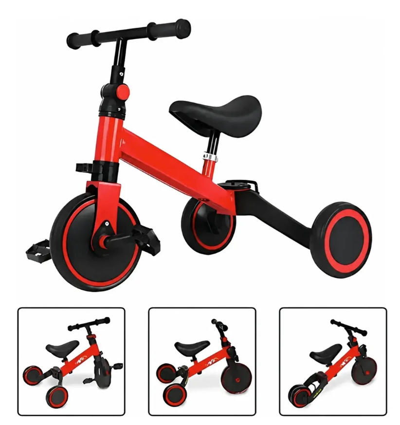 Bicicleta De Equilibrio Infantil 3 En 1 Con Pedales