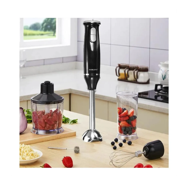 Batidora De Mano Electrica 5 en 1 Sokany Potente Multifuncional 800W