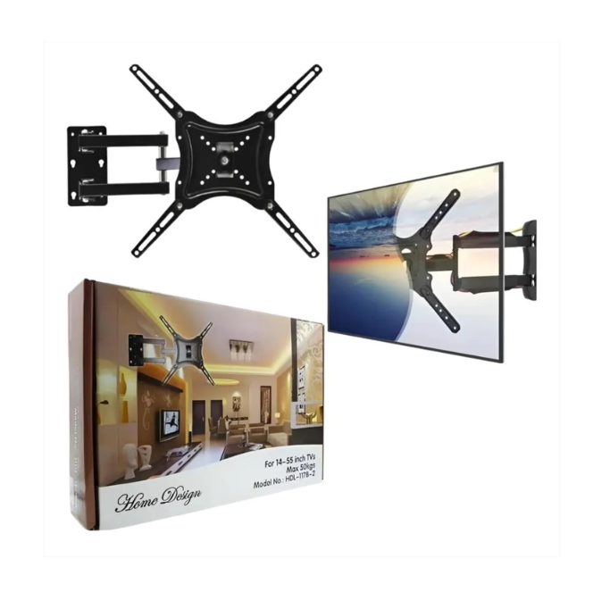 Base Soporte Pared Para Tv Brazo Mobible Para Vesa 14 A 55 Pulgadas