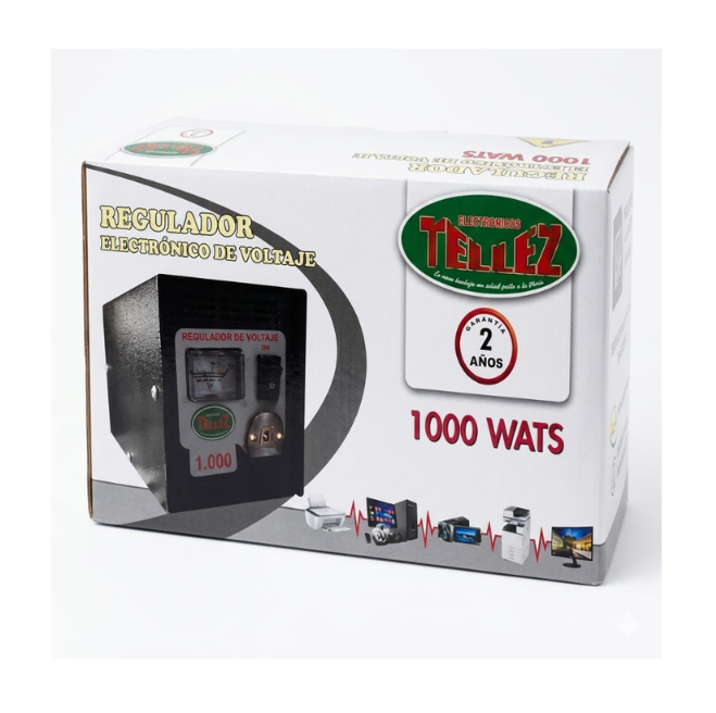 Regulador De Voltaje 1000w Profesional Para Hogar Y Oficina