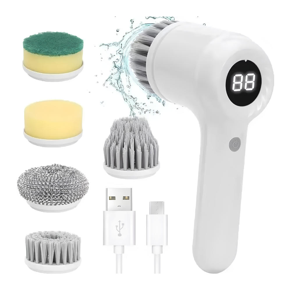 Cepillo Electrico Recargable De Limpieza 5 en 1 Multifuncional DL-168