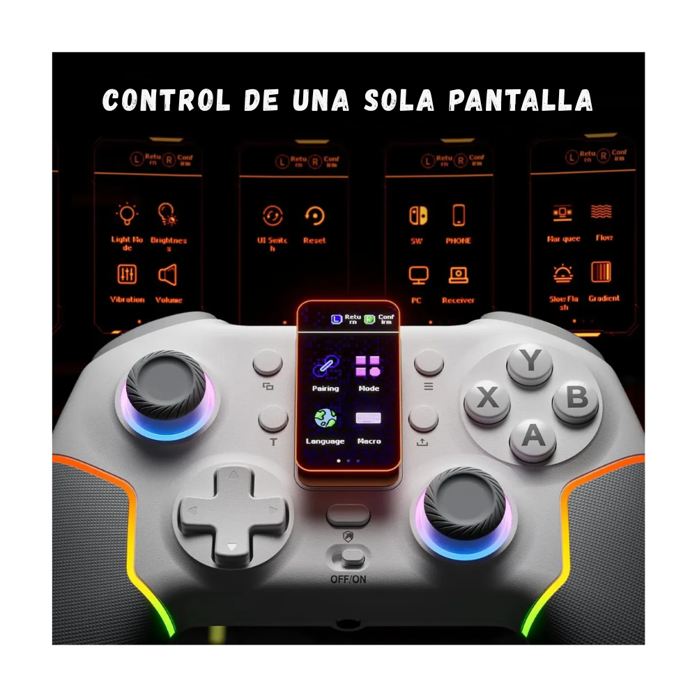 Control Gamer Bluetooth Rgb EchtPower Hall Perfect+ Receptor