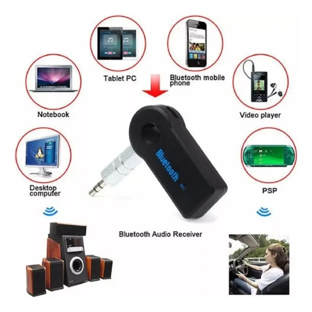 Transmisor Bluetooth Carro Adaptador Convertidor + Microfono