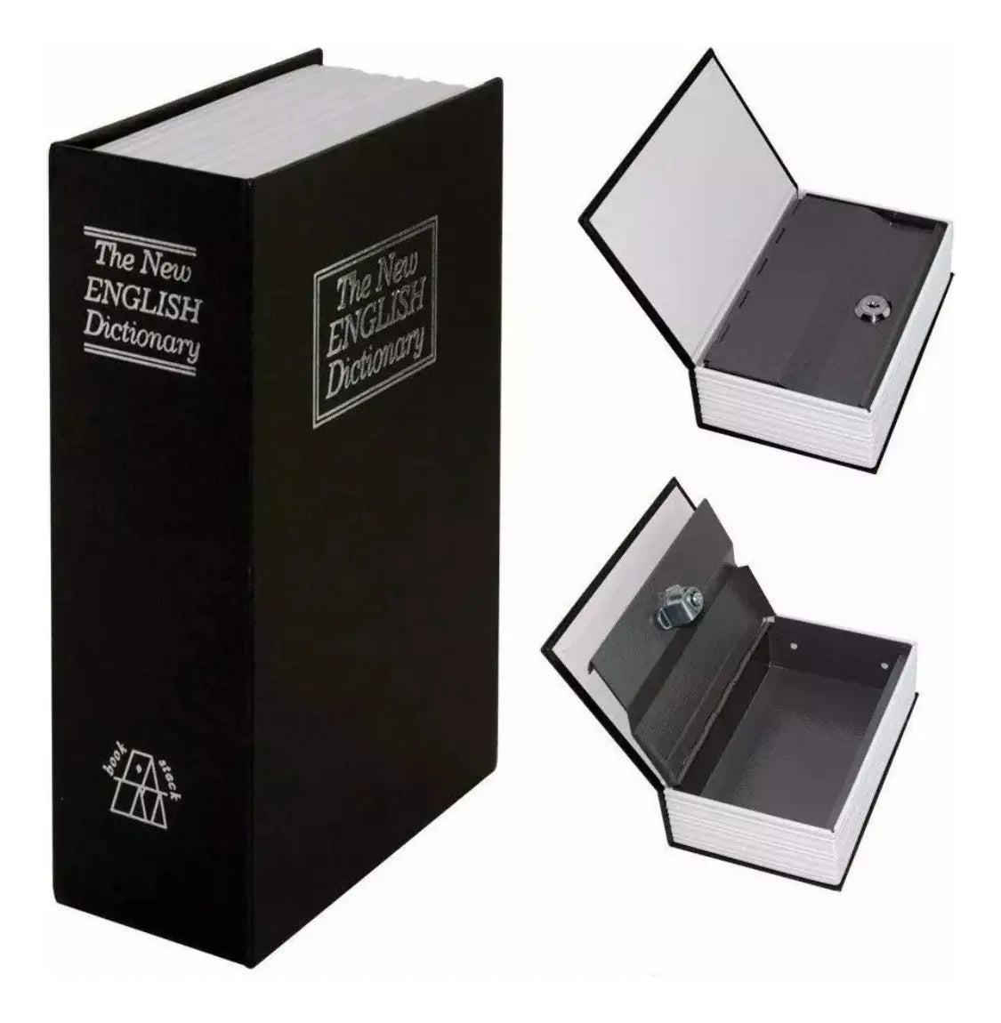 Caja Fuerte Menor Camuflado Libro Diccionario Metálica Llave