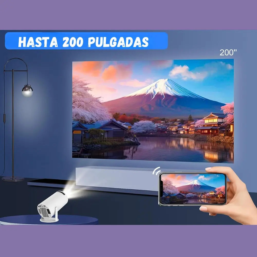 Proyector Smart 4k Hy300 Hd Wifi Bluetooth 1200LM Android 11