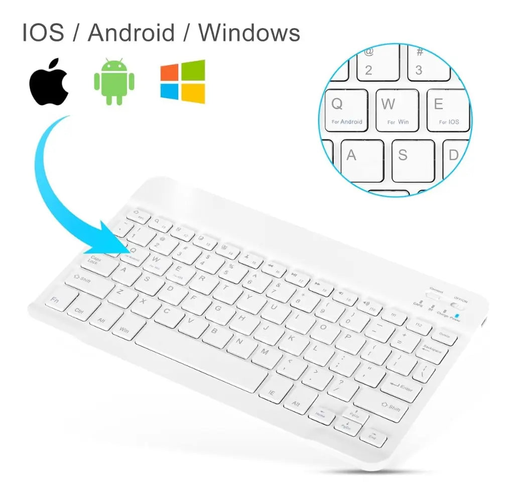 Combo Teclado Y Mouse Inalámbrico Bluetooth An-030 Colores