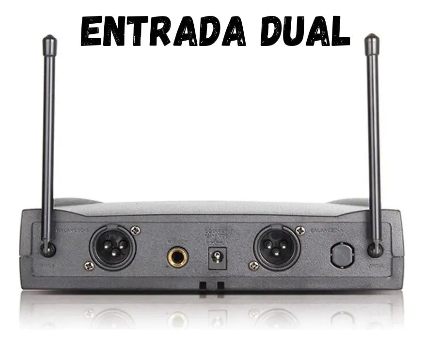 Kit Microfonos Inalambricos Wvngr Sm-58 Receptor Uhf Karaoke