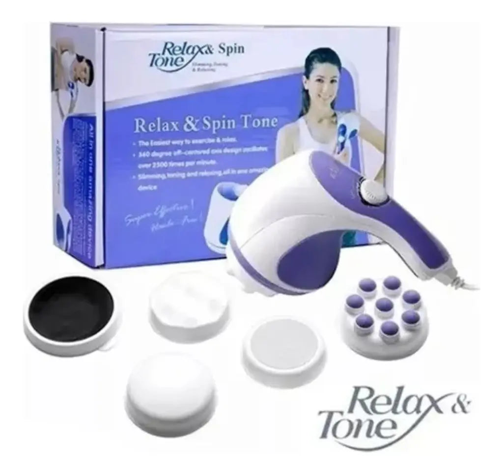 Masajeador Corporal Relax Tone 5 Cabezas Relaja Y Tonifica