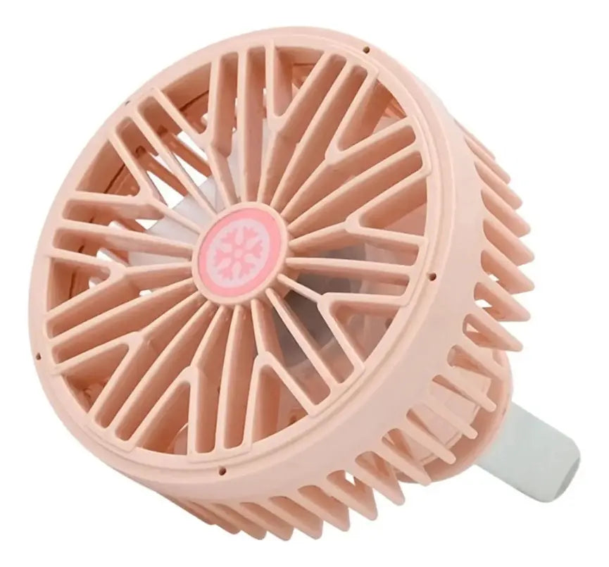 Ventilador Portatil 360° Luz Rgb Cable Usb Veloz 3 Niveles