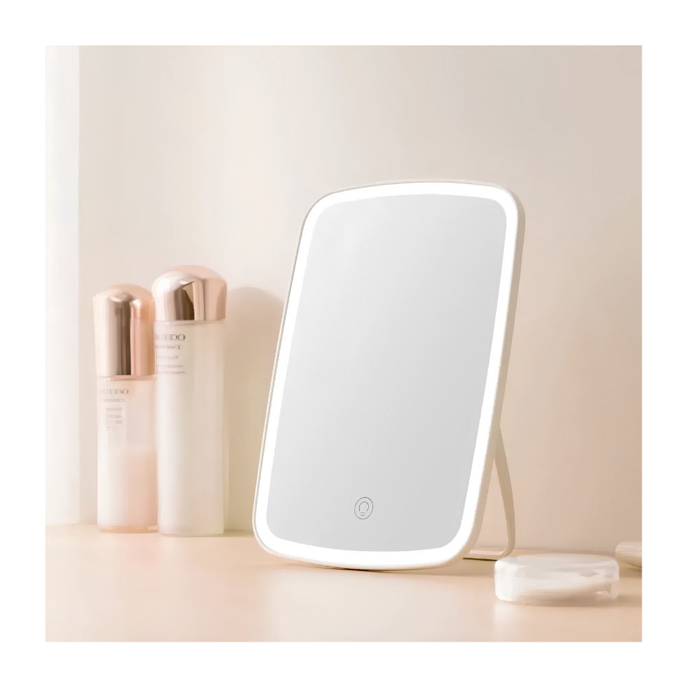 Espejo Cosmetico Led Recargable Con Luz Tactil Tonos Ajustables