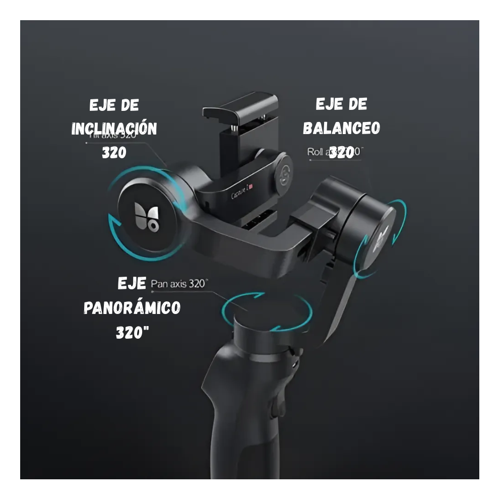 Estabilizador de imagen Profesional Gimbal 3 Ejes Androis iOs
