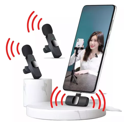 Micrófonos Inalámbricos Solapa 2 En 1 Para iPhone/tipo C