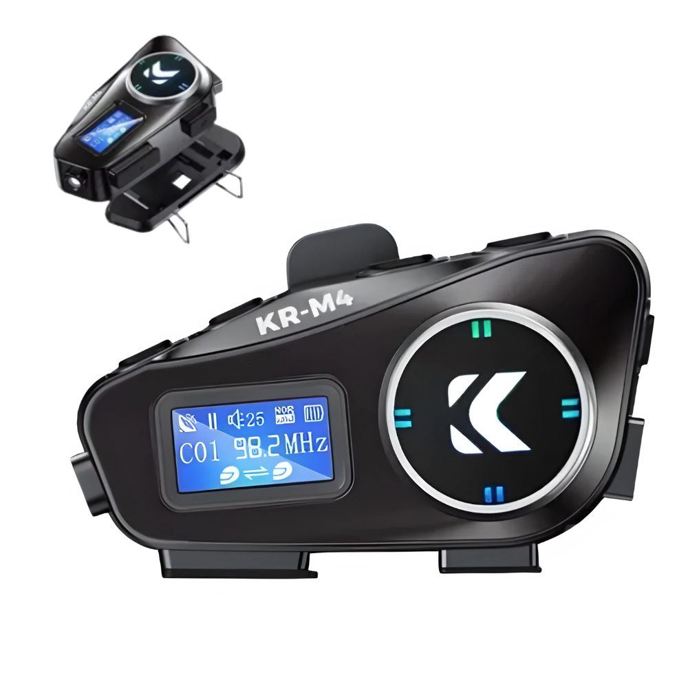 Intercomunicador Moto Kr-m4 Bluetooth Micrófono Impermeable