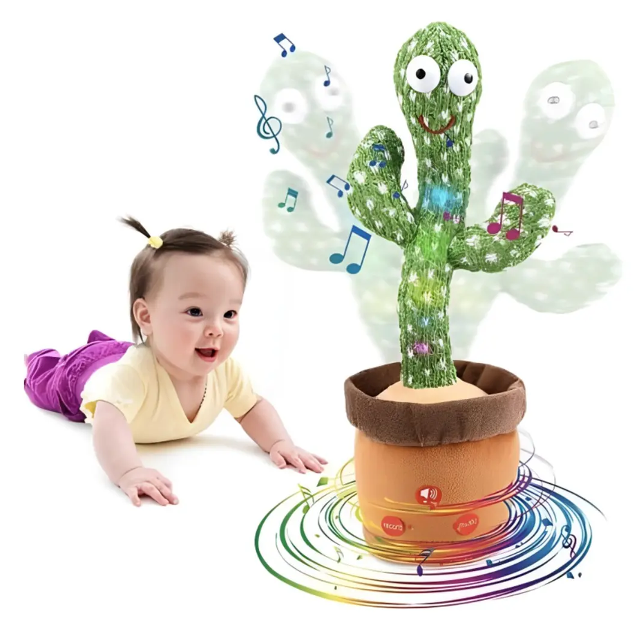 Cactus Bailarín Recargable Imita Voces + Canciones Incluidas