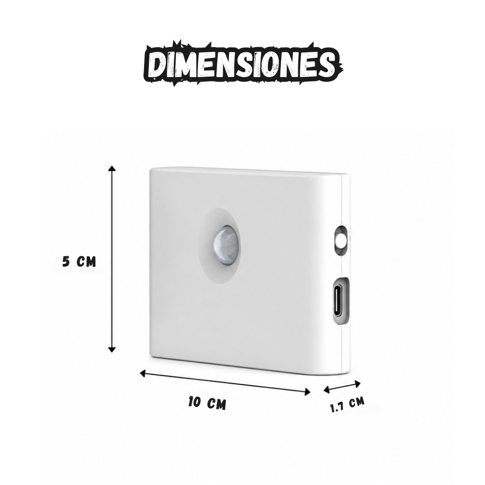 Luz Led Inteligente De Pared Con Sensor De Movimiento Recargable Usb