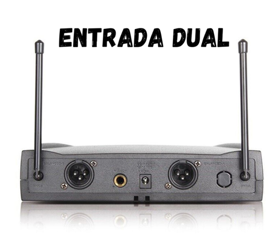 Kit Microfonos Inalambricos Wvngr Sm-58 Receptor Uhf Karaoke