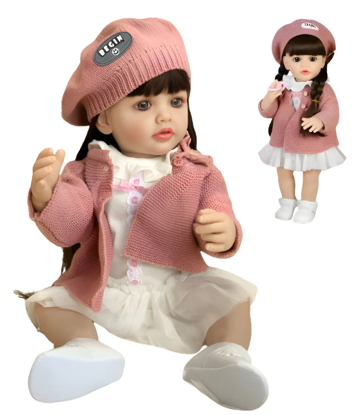 Muñeca Reborn Realista Infantil Inteligente Habla y Responde