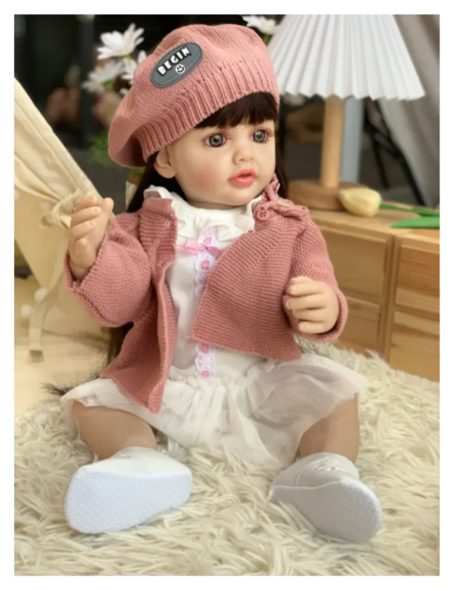 Muñeca Reborn Realista Infantil Inteligente Habla y Responde