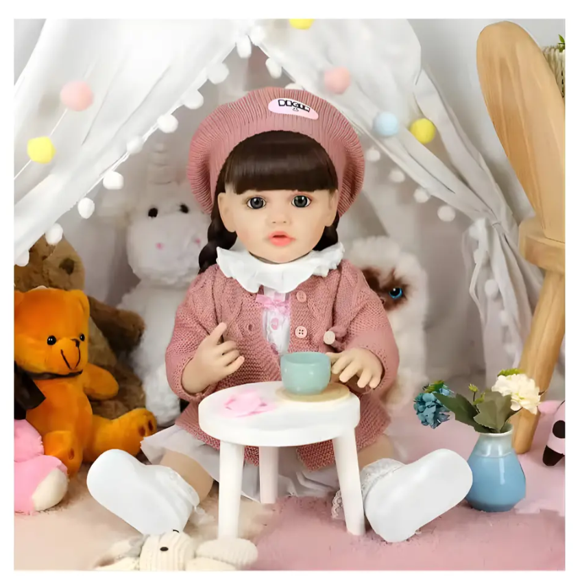 Muñeca Reborn Realista Infantil Inteligente Habla y Responde