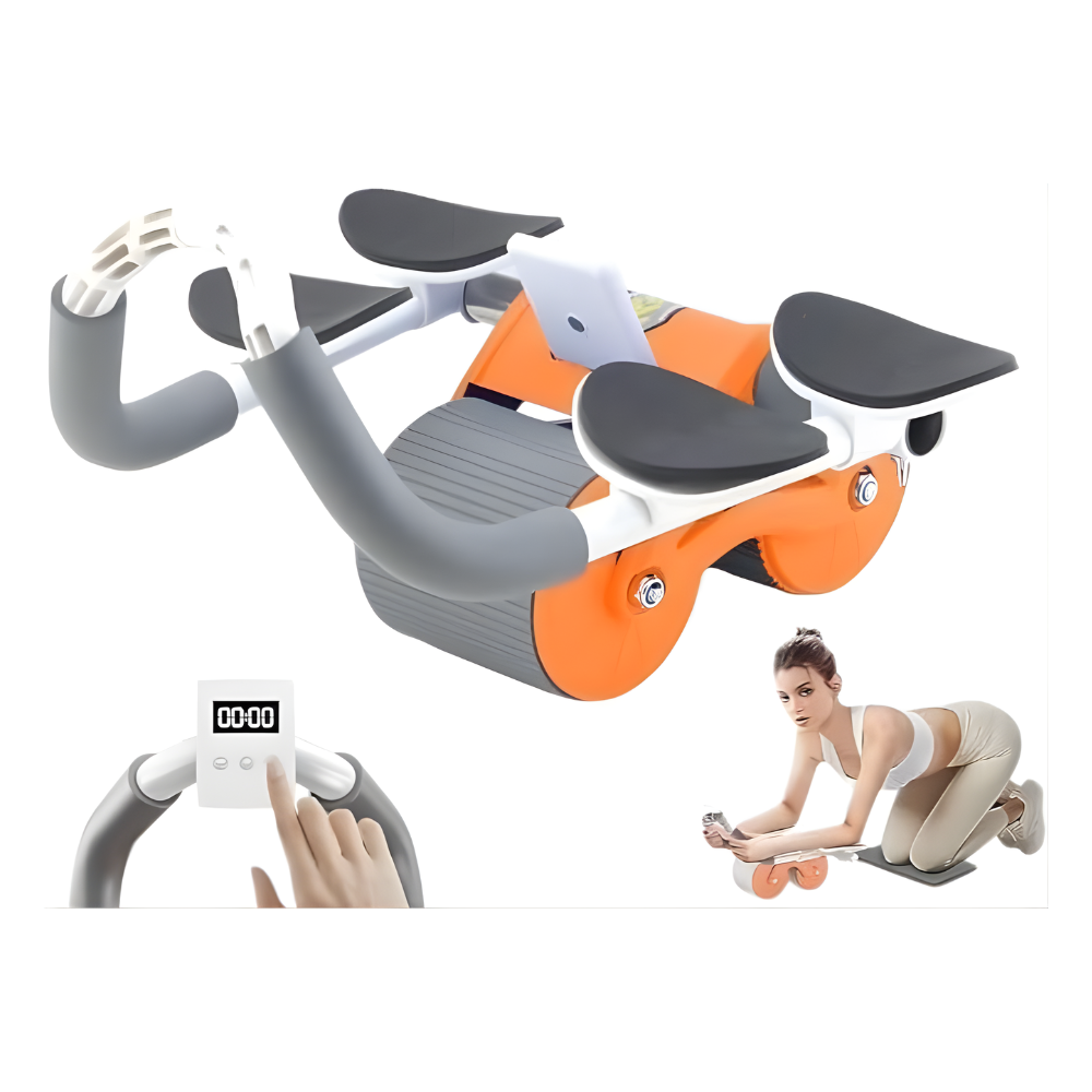 Rodillo Abdominal Doble Rueda Con Temporizador Ejercicio Casa