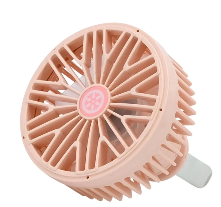 Ventilador Portatil 360° Luz Rgb Cable Usb Veloz 3 Niveles