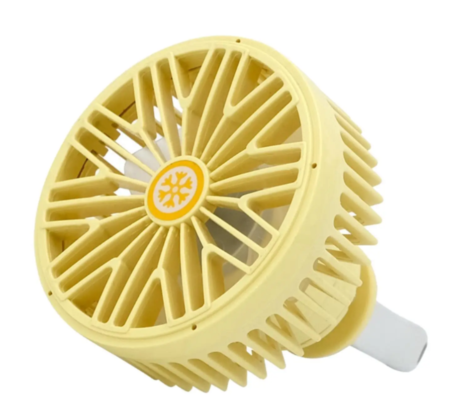 Ventilador Portatil 360° Luz Rgb Cable Usb Veloz 3 Niveles