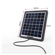 Panel Solar Portátil Cl1615 15w Usb Carga Celular 12v