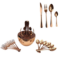 Juego De Cubiertos 24pcs Acero Inoxidable Estuche Huevo