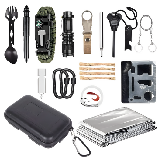 Kit de Supervivencia con Herramientas Multifunción Camping y Viajes