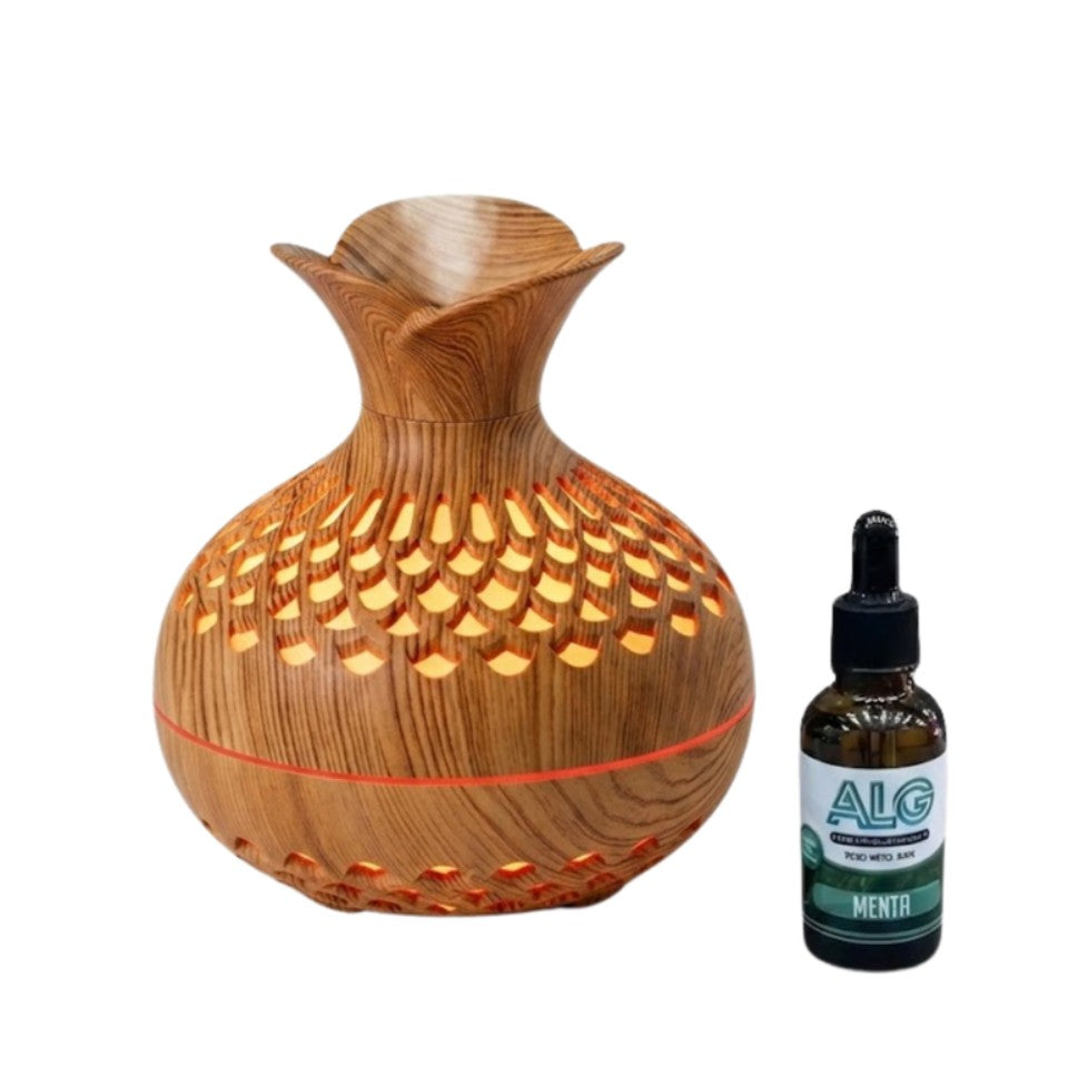 Humidificador Difusor Ultrasónico Jarrón Florero Mas Esencia