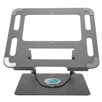 Soporte Laptop Ajustable Metal Base Antideslizante Tablet Gris Oscuro